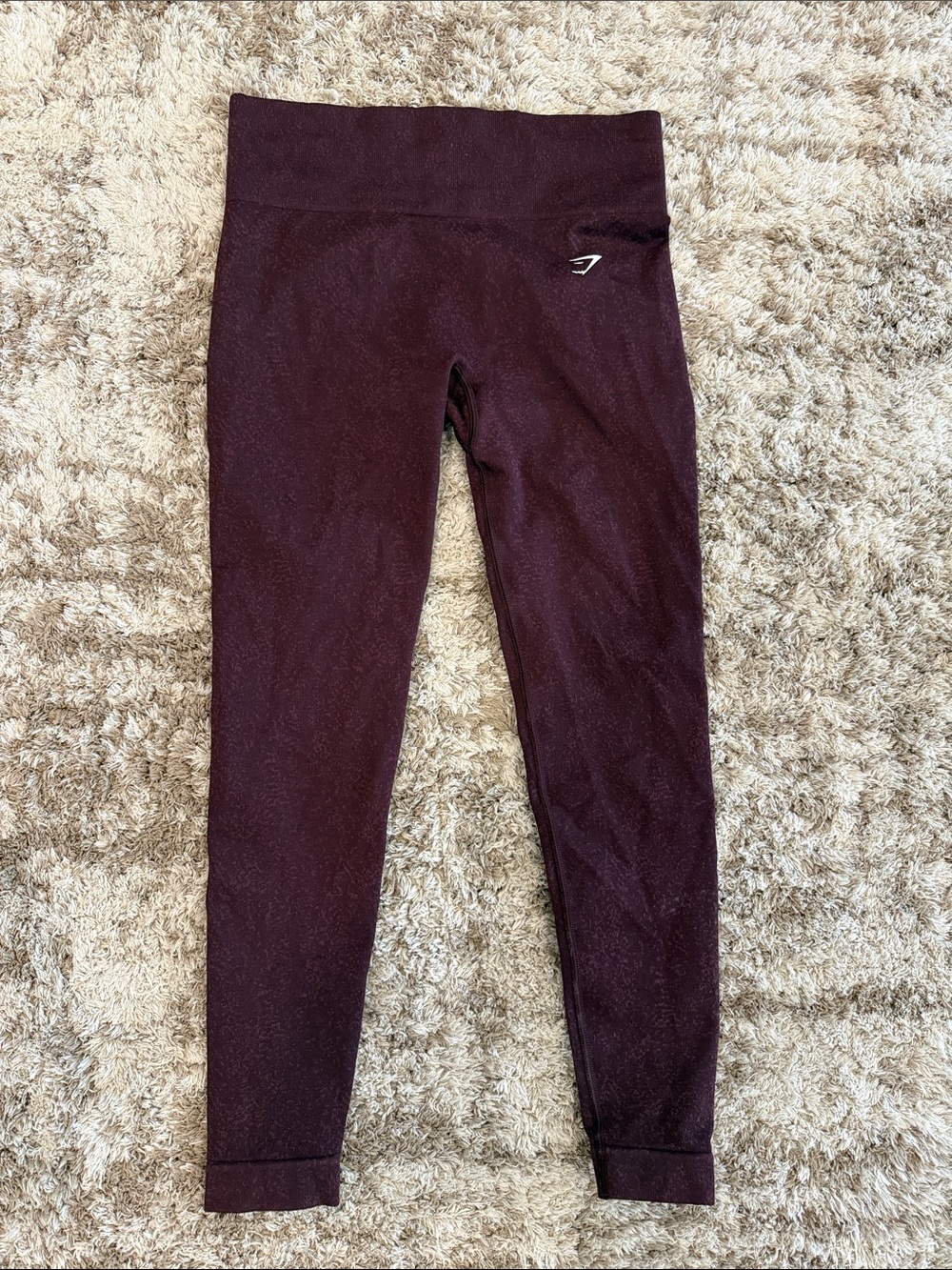 Gymshark High-Waist Leggings in Deep Plum